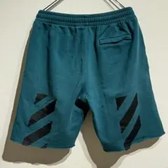 オフホワイト ハーフ スウェットパンツ グリーン系 ダイアゴナル Mサイズのサムネイル