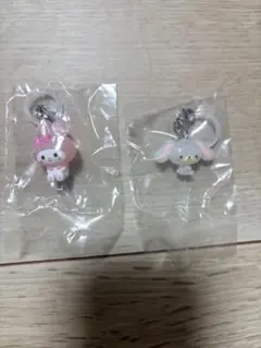 サンリオキャラクター ゆるっとめじるしアクセサリー　マイメロ、しろうさ2点セット