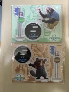 ズートピア2 ハッピーくじ　アクリルスタンド　G賞　ニブルズ　フラッシュ