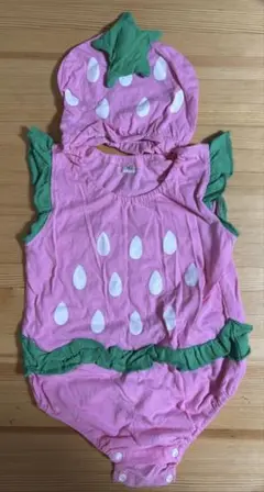 いちごロンパース 90㎝