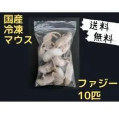 一部地域送料無料★10匹セット 冷凍ファジー　約5.5cm　爬虫類　冷凍えさ 冷凍マウス 10匹セット 冷凍ファジー 約5.5cm 爬虫類 大型魚 冷凍餌