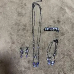 【ANNASUI】2連ネックレス＆ブレスレット＆ピアス＆ヘアクリップセットのサムネイル