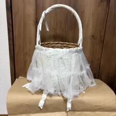 さえら ヒスクローネ 現行 かご バッグ カゴ 超美品 41,800円 キナリ
