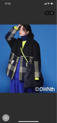 アンティカ　Ownth ツイードドッキングオーバーテーラードジャケット