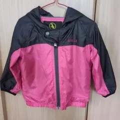 AIGLE フード付きジャケット 90サイズ ピンク ブラック