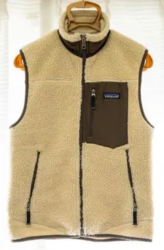 patagonia レトロX ベスト XS ベージュxブラウン