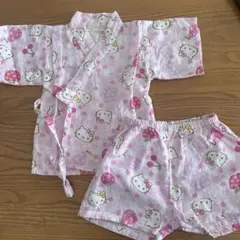 ハローキティ 甚平 ピンク 80センチ