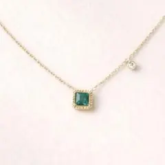 N062 ネックレス 人工サファイア CZダイヤ S925 K18コート N062 ネックレス 人工サファイア CZダイヤ S925 K18コート - メルカリ