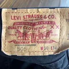 Levi's リーバイス 505 ブラック デニム 30×34