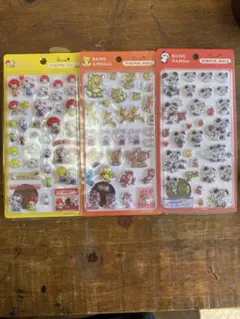 【三点セット】内藤ルネ ぷくぷくジェリーシールRUNE PUKPUK JELLY