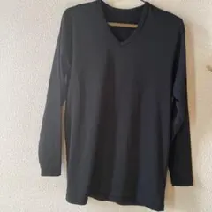 Vネック⭐︎長袖あったかインナー⭐︎メンズ⭐︎M ⭐︎黒⭐︎ストレッチ素材