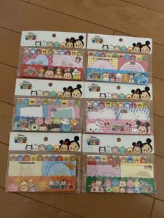 【新品未開封】ディズニーツムツム　ふせん　６袋セット