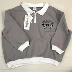 hooday ディズニー フロントジップ　トレーナー　ミッキー　ミニー