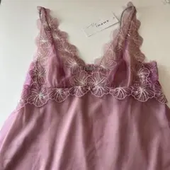 新品　ワコール　AMPHI アンフィ キャミソール サイズ/M フラワー刺繍