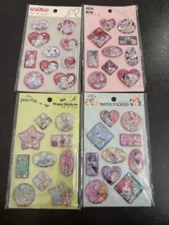 ウォーターシール　ピングー ディズニー　4点