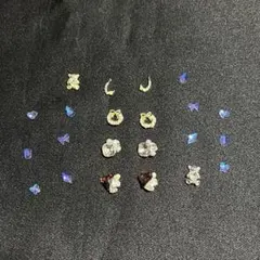 ネイルパーツ MIX ゴールド シルバー オーロラ