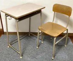 ミハラ 学校机 椅子セット 高さ調整可 極美品 学習机 三原機工 - メルカリ