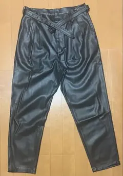 tk. takeokikuchi 裏起毛シンセティックレザーパンツ