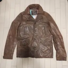 美品希少　TMT　レザージャケット　ダブル Yahoo!オークション - ダブルライダース 茶芯 馬革 レザー