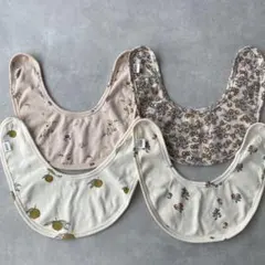 韓国風　スタイ　よだれかけ　コットン　4枚セット