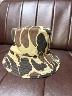 希少　BEAMS リバーシブル　迷彩バケットハット　多重ステッチ