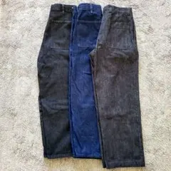 【UNIQLO2025製デニム3点セット】ワイドテーパード型ジーンズ