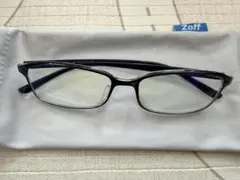 Zoff ブルーライトカット 度なし 伊達メガネ