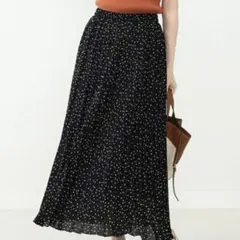 B:MING by BEAMS♡ドット柄 ロングスカート ビームス 黒のサムネイル
