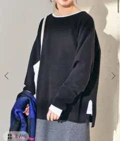 Spick & Span ウールカシミヤ ルーズプルオーバー