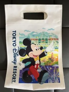 未使用品。東京ディズニーリゾート　ショッパー柄トートバッグ