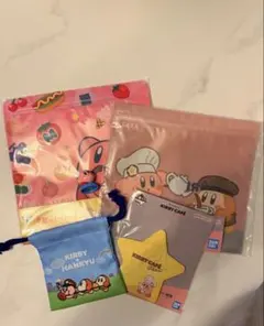 【非売品】星のカービィ 阪急コラボ巾着＋カービィカフェ＆一番くじ グッズセット