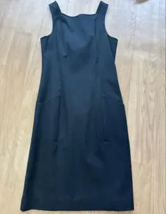 Theory ブラック ストレートカット ワンピース