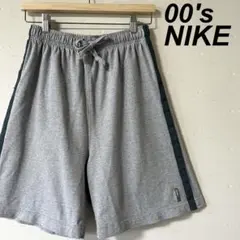 古着 00's ナイキ スウェット ショートパンツ グレイ