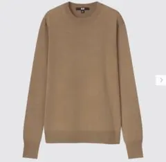 「新品」ユニクロ エクストラファインメリノクルーネックセーター（長袖）　M