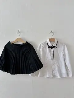 COMME CA ISM シャツ　Ralph Laurenスカート　セット