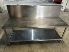 ステンレス製作業台 バックガード付 W55×D54×H57 バックガードH38