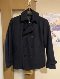 beams rights サイズXL ネイビー ダブルブレスト ピーコート