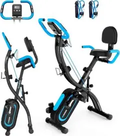 【静音＆折りたたみ式】 DMASUNエアロバイク フィットネスバイク トレーニン