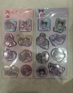 ウォーターシール2枚セット　マイメロディ　クロミ