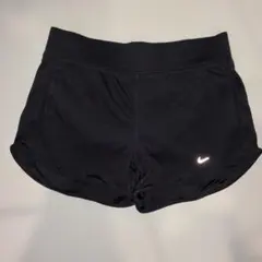 訳あり美品 ナイキ NIKE Dri-FIT インナー付メッシュショートパンツ黒