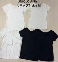 UNIQLO ユニクロ AIRism エアリズム UネックT Tシャツ M