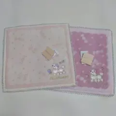 ジルスチュアート ミニタオルハンカチ プードル 2枚