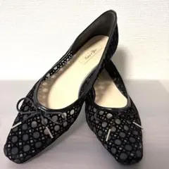 Feeling of Yui メッシュバレエシューズ ブラック レース24.0