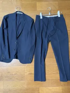 新品未使用 ユニクロ UNIQLO U テーラードセットアップ ネイビー