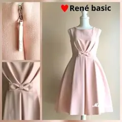 ルネ Rene ワンピース ピンク リボン 36 - メルカリ