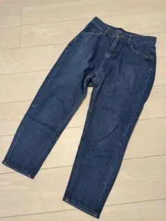 ダークブルー ストレートレッグ デニム