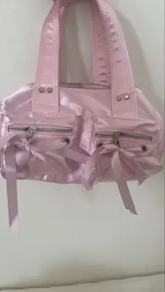 SHEINピンクサテンバック 値下げしました