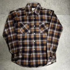 70's Donlin ネルシャツ　長袖シャツ　Sサイズ