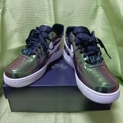 未使用 23.5cm ナイキ ウィメンズ エアフォース1 '07 LV8 玉虫色