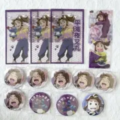 忍たま乱太郎 平滝夜叉丸 ナンジャタウン アクリルカード 缶バッジ 百面相
